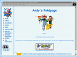 Andy's Pokpage, first layout